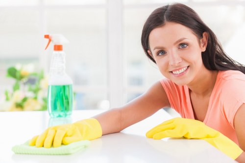 West Kensington cleaning professional preparing a home for a thorough clean