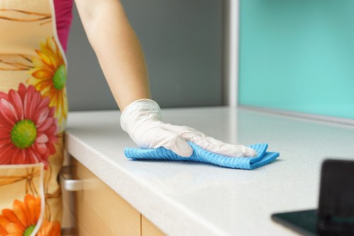 Move-out cleaning preparation in a Westkensington rental home