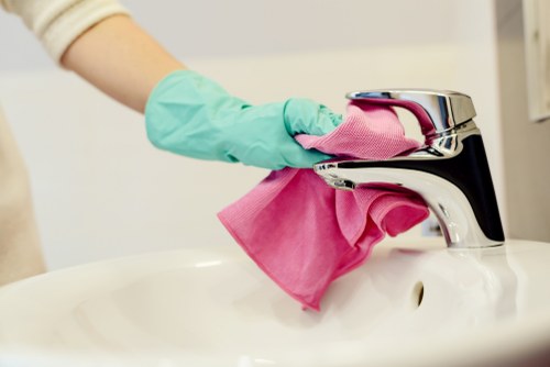 Professional office cleaning in Westkensington reception area
