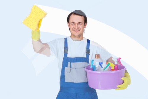 End of tenancy cleaners preparing a West Kensington property