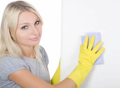 West Kensington cleaners carrying out deep cleaning in a kitchen